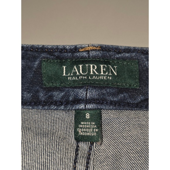 Lauren Ralph Lauren Jeans‎ Womens Size 8 Blue Denim Straight Leg Casual Classic - Picture 3 of 10
